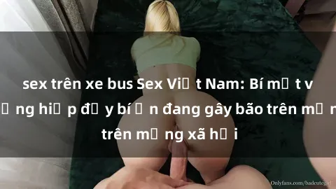 sex trên xe bus Sex Việt Nam: Bí mật về vụ cưỡng hiếp đầy bí ẩn đang gây bão trên mạng xã hội